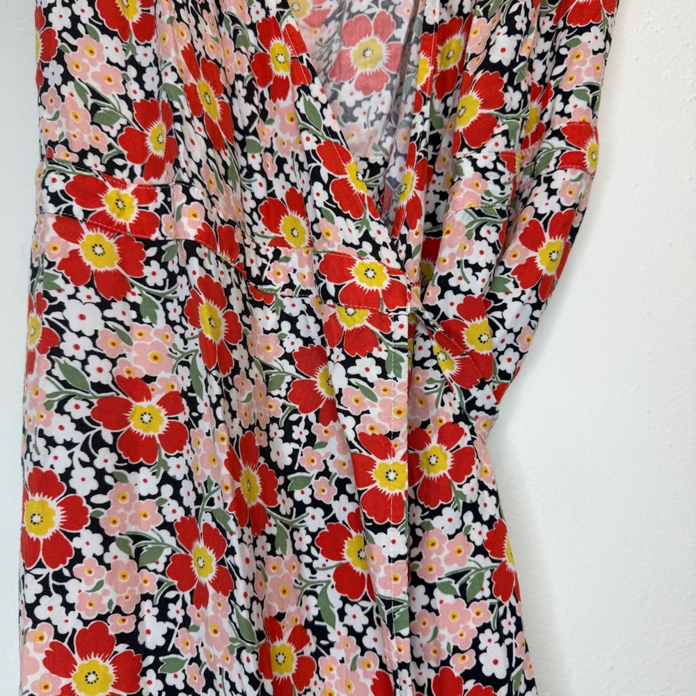 J Crew Mercantile Seventies Floral Easy Wrap Dress Size XSMALL - Picture 7 of 14